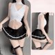 thumbnail image 1 of Lencería sexy para mujer Pasión Sin espalda Puro deseo Uniforme Tentación Libre Lujuria Suéter Traje Combinación, 1 of 4