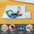 thumbnail image 3 of KAINSY Personalized Toddler Nap Mat with Custom Name - Animal Theme Kids Sleeping Bag for Daycare, Preschool, and Kindergarten with Pillow and Blanket Set, Easy Roll-Up for Boys, 3 of 8