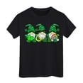 thumbnail image 1 of PMVFHDE Hauts d'Été pour Filles T-Shirts pour Fille Hauts Mignons Hauts Courts pour Fille Hauts de Sortie pour Fille T-Shirt à Manches Courtes pour Filles T-Shirt d'Été à Col Rond Coupe Décontractée T-Shirts Basiques Noir, 6-7 Ans, 1 of 4