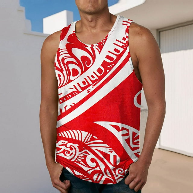 Camiseta sin mangas de cuello redondo para hombre, ropa deportiva para el hogar, pijamas, camiseta de color liso, blusa deportiva de poliéster para hombre