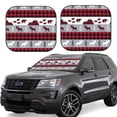 thumbnail image 1 of Saiise Buffalo Plaid Forest for Foldable Car Sun Shades (2-Pack) Offer Sun Protection with an Easy-fold Design for Convenient Windshield Shading-Small, 1 of 6