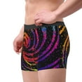 thumbnail image 2 of Sikiie A Bright Abstract Print Men's Boxer Briefs, Elastic Waistband Boxer Briefs Leggings-X-Large, 2 of 5