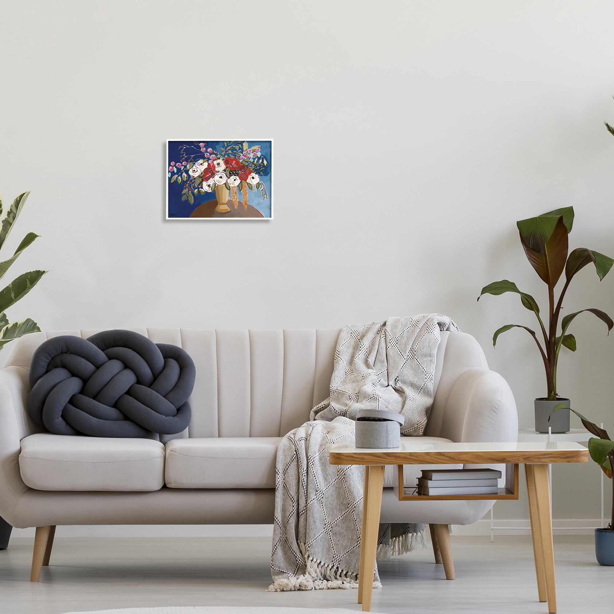 Stupell Industries White Poppies Floral Arrangement Abstract Flower Still Life,14 x 11, Design by Kait Roberts