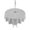 Grey, variant on Outdoor Table Cloth with Umbrella Hole and Zipper, Grey Christmas Snowflake Waterproof Round Tablecloth 54 Inch, Winter Snowflake Xmas Washable Table Cover for Outside Party Patio Picnic