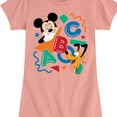 thumbnail image 3 of Disney - ABC Mickey Pluto - Girls Toddler And Toddler And Youth Fitted Short Sleeve Graphic T-Shirt, 3 of 5