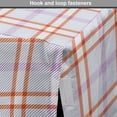 thumbnail image 4 of Plaid Dog Crate Cover, Diagonal and Vertical Stripes in Checkered Pattern in Pastel Tones, Easy to Use Pet Kennel Cover Small Dogs Puppies Kittens, 7 Sizes, Lavender and Burnt Sienna, by Ambesonne, 4 of 6