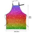 thumbnail image 5 of Picia Rainbow Glitter Waterproof Apron for Unisex Adult - Adjustable Bib Apron with Pockets, Ideal for Cooking, Gardening, Painting, and Household Chores, 5 of 9
