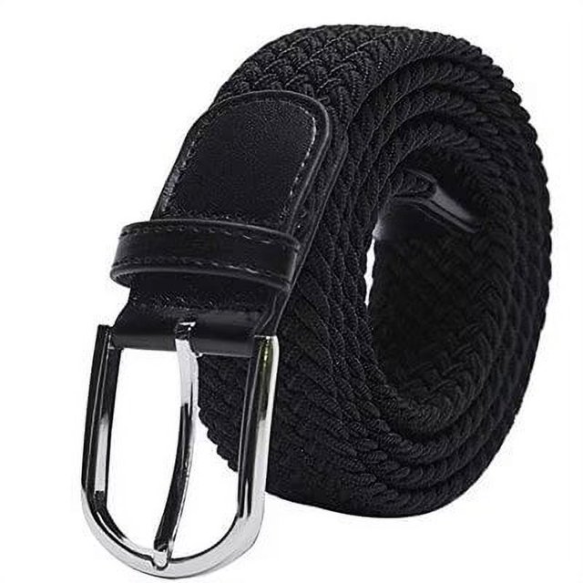 1 Uds. Cinturón elástico Unisex de tela elástica trenzada cinturón elástico para hombres y mujeres 105cm