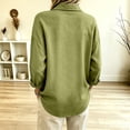 thumbnail image 3 of fatyb Womens Long Sleeve Tops Half Button up Pullover Collared Casual Plain Lightweight Tee Blouses, 3 of 5