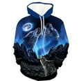 thumbnail image 2 of Sudadera con capucha para hombre, estampado 3D, sudadera Battle Wolf, ropa deportiva con cordón, camisetas de manga larga, jersey de calle, ropa para hombre, 2 of 5