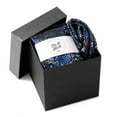 thumbnail image 2 of Navy Floral Tie and Pocket Square Gift Set, 2 of 8