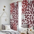thumbnail image 5 of Blackout Kids Curtains,Red Floral and Petal Pattern Childrens Insulated Curtains Set Of 2,Bedroom Essentials,Toddler Room Decor 52x84in(132x213cm), 5 of 5