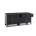 thumbnail image 3 of 29" Black and Brushed Bronze Dresser, 3 of 3