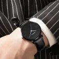 thumbnail image 2 of New Men Watch Luxury Bracelet Set Fashion Business Brown Leather Quartz Wrist Watches for Men Gift Set Relogio Masculino NO BOX, 2 of 5