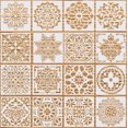 thumbnail image 1 of Paquete de plantillas de mandala, plantillas de pintura reutilizables, plantillas de mandala, plantillas de puntos, plantillas de azulejos, herramientas de plantillas para el libro de recortes de arte Feliz Sencillez, 1 of 3