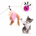 thumbnail image 4 of Methold Juguetes de varita de plástico para mascotas, campana elástica, receptor de entrenamiento interactivo para ejercicios Juguetes para gatos, 4 of 6