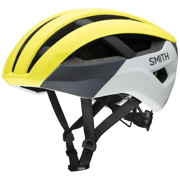 SMITH Network Cycling Helmet - Versatile Adult Road or MTB Bike Helmet with MIPS Technology + Zonal Koroyd Coverage - Lightweight Impact Protection for Men & Women - Matte Neon Yellow Viz, Medium