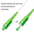thumbnail image 5 of Bangun 5 Metros Sc/Apc A Sc/Apc Cable De Internet De Fibra Óptica Cable De Conexión Monomodo Blindado Cable De Conexión De Puente De Fibra Óptica - Simplex - 9/125Um - Compatible Con Os1/Os2 Lszh Blan, 5 of 5