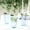 Dusty Blue and Gold, variant on BalsaCircle 12 Clear Silver 16 oz Disposable Glittered Plastic Glasses Buffet Tableware
