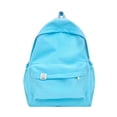 thumbnail image 2 of Unisex Solid Color Nylon Backpack Fashion Multi-Color Zipper School Bookbag Back to School Backpack for Men Women, 2 of 4