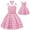 Pink, variant on Huanglei Girls Pink Dress Outfit Toddler Halloween Party Dress Up With Headband 2PCS