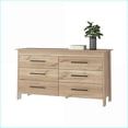 thumbnail image 6 of Dressers | Luxor Six Drawer Double Dresser, Modern Minimalist, 31.7” Height | Particle Board | Multicolor, 6 of 7