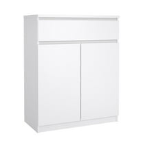 Tvilum Scottsdale 1 Drawer, 2 Door Sideboard with 4 Shelves White High Gloss