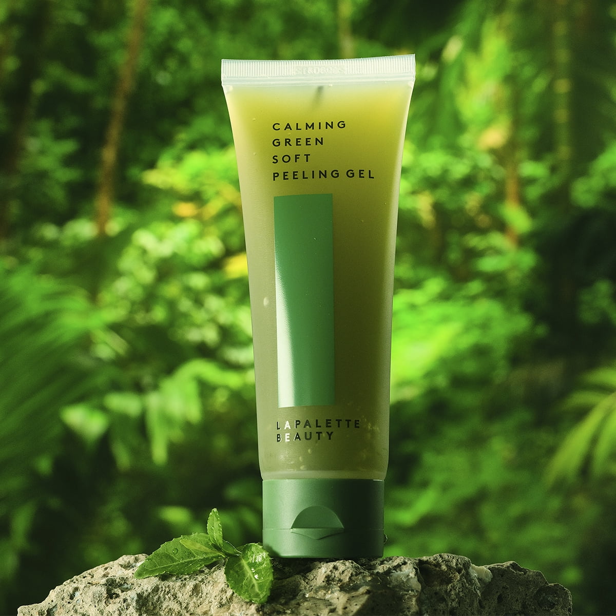 LAPALETTE BEAUTY Calming Green Soft Peeling Gel 3.38 fl oz. (100ml), Mild, Waterful Cleanser, Hydration, Exfoliating, Deep Cleansing, Glowing, Cruelty-Free, Paraben-Free,  Korean Skin Care