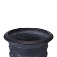 thumbnail image 4 of Christopher Knight Home 21.26"H Vintage MGO Outdoor Flower Urn Planter for Garden, Antique Black, Set of 2, 4 of 11