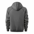 thumbnail image 6 of Momasggi Big and Tall Hoodies for Men Zip Up Tactical Jacket Fall Winter Long Sleeve Hooded Sweatshirt Casual Workout Athletic Outfits with Pockets Dark Gray 2XL, 6 of 6