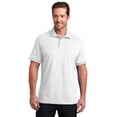 thumbnail image 1 of Polo de piqué elástico para hombre Distrito DM325 Blanco XL, 1 of 1