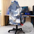 thumbnail image 5 of SCRAWLGOD Marble Print Gaming Chair Cover Stretchable Non Slip Furniture Protector Breathable Anti Dust Gamer Chair Slipcover with Armrest Covers, 5 of 9