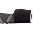 thumbnail image 1 of Joycrosso Burlap Wired Edge Ribbon 4 inch x 10 Yards, Black, Ideal for Crafting, Gift Wrapping, Wreath, Christmas Tree, and Rustic Wedding Decorations, 1 of 4