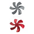 thumbnail image 1 of 2 uds., ventidores Firepalce, cuchils de repuesto, estufa, ventidor para quemar troncos de , 6 cuchils perfecl ventilador de chimenea alimentado por calor, 1 of 6