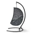 thumbnail image 3 of Swing Lounge Chair, Sunbrella, Black Grey Gray, Modern Contemporary Urban Design, Outdoor Patio Balcony Cafe Bistro Garden Furniture Hotel Hospitality, 3 of 8