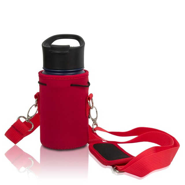 Made Easy Kit Neoprene Water Bottle Carrier Holder with Adjustable Shoulder Strap for Insulating & Carrying Water Container Canteen Flask Available in 5 Sizes