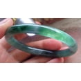 thumbnail image 2 of Certified Icy Green Burma Natural A JADE Jadeite Circle Bangle Bracelet 56 mm 657985 TN, 2 of 12