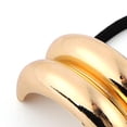 thumbnail image 2 of Corbata Pelo Metal Con Doble Coleta para El Mujer (dorado), 2 of 4