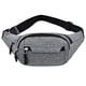 thumbnail image 1 of Riñonera para hombres y mujeres, riñonera impermeable con correa ajustable para viajes, deportes, correr, gris claro, 1 of 5