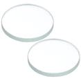 thumbnail image 1 of Unique Bargains 0.79x0.08' Dia Flashlight Glass Lens, 2 Pcs Polished Edge Glass Lens, Transparent, 1 of 5