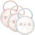 thumbnail image 1 of 3pcs Cartoon Pacifier Holder Case with Handle Transparent Dustproof Storage Box for Travel, Compatible with Diaper Bags and Strollers, 1 of 5
