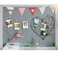 thumbnail image 4 of Estantes de pared de hierro en forma de corazón, estantería artística, estante de rejilla en forma de corazón, caja flotante, decoración de pared de malla, fotos, soporte para postales, 4 of 8