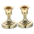 thumbnail image 5 of LABELEPH 2Pcs Silver Vintage Iron Dining Table Candlestick For Home 8.00X6.30X4.00CM, 5 of 8