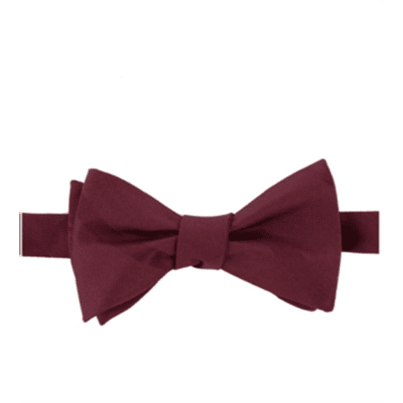 Tommy Hilfiger Men's Solid Textured Striped to Tie Silk Red Size Regular