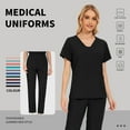 thumbnail image 2 of VIAOLI Scrubs for Women Set – Medical Scrubs Women Stretch Top & Pants for Nursing Scrubs,  10 colors, 2 of 6