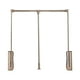 thumbnail image 1 of Barra de armario abatible con riel elevador, ancho ajustable para colgar ropa, organizador de almacenamiento ergonómico de aleación de aluminio Marrón, 1 of 8