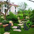 thumbnail image 3 of Estaca de Metal para gato, estacas decorativas para jardín, silueta de gato negro, estatuas de jardín para patio, césped al aire libre, decoración de jardín, 3 of 5