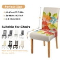 thumbnail image 3 of Chair Covers for Dining Room Chairs Stretch Printed Dining Chair Cover Set Of 4,Washable Elastic Pioneer Colorful Floral Kitchen Chair Slipcovers, Removable Seat Protector for Home or Party, 3 of 8
