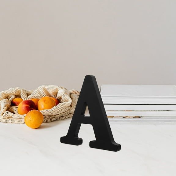 HINTRMENT Standing Letters Wall Decor Black 1Pcs 5.89X5.54X0.59in
