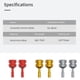 thumbnail image 4 of Kearding , 1 par, mando a distancia, basculante, palo de repuesto extraíble, antideslizante, Dron, Joystick de repuesto para Mini 3 Pro Accesorios para drones aéreos Rojo, 4 of 6